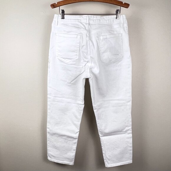 ELLA MOSS High Waist Straight White Jeans Size 12/31 - Picture 6 of 10
